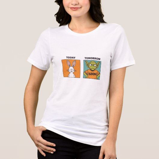 今日はウサギ、明日はギャング トライブレンドTシャツ (正面)