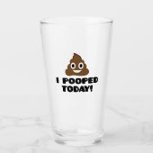 今日はウンチした！ タンブラーグラス (正面)