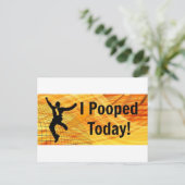 今日はウンチした！ ポストカード (スタンド正面)