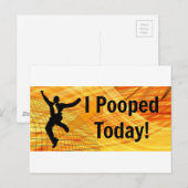 今日はウンチした！ ポストカード (正面/裏面)