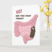 今日はウンチ?腸おもしろい管うん カード (黄色い花)