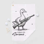 今日はガンのマジなガチョウだ ゴルフタオル (インサイチュ)