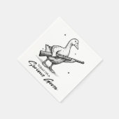 今日はガンのマジなガチョウだ スタンダードカクテルナプキン (角)