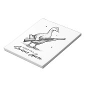 今日はガンのマジなガチョウだ ノートパッド (回転)