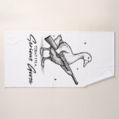 今日はガンのマジなガチョウだ バスタオル (バスタオル)