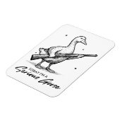 今日はガンのマジなガチョウだ マグネット (左側)