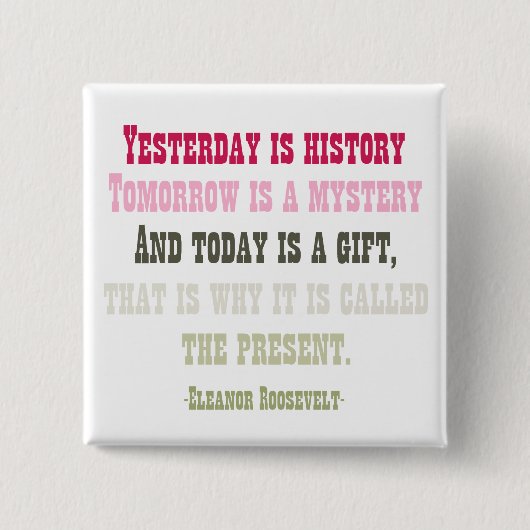 今日はギフトです 缶バッジ (正面)