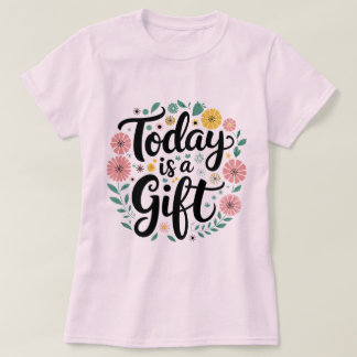 今日はギフトインスパイア：のTシャツデザイン Tシャツ