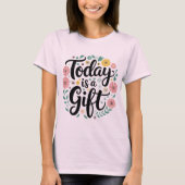 今日はギフトインスパイア：のTシャツデザイン Tシャツ (正面)