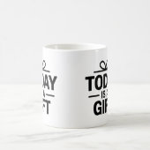 今日はギフトマグカップ感動的- Coffee Cup コーヒーマグカップ (中央)