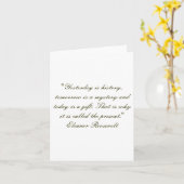 今日はギフト空白の券だ カード (黄色い花)