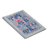 今日はギフト_タイポグラフィ_前向き引用文 ノートブック (右側)