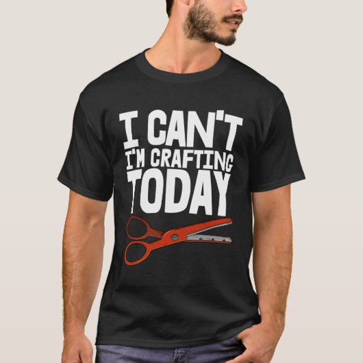 今日はクラフトできない 学校の手芸の仕事Tシャツ Tシャツ (正面)
