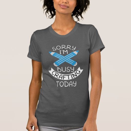今日はクラフト好き忙しの引用文 Tシャツ (正面)