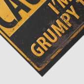 今日はグズグズしている – 金属危険信号が大きい 薄葉紙 (詳細)