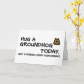 今日はグラウンドホッグを抱きしめて。明日狂犬病を撃て。 カード (黄色い花)