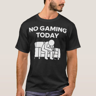 今日はゲームしない 楽しい 悲しい Tシャツ
