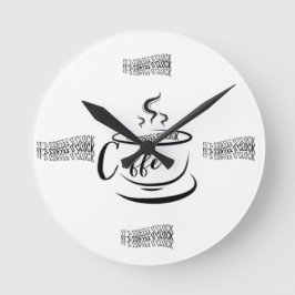 今日はコーヒーだ ラウンド壁時計
