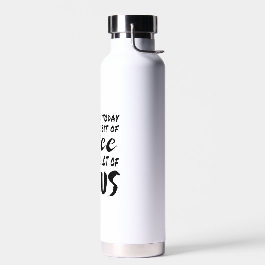 今日はコーヒーとWが少ししか必要ない ウォーターボトル (左面)