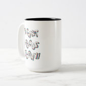 今日はコーヒーマグに集中できない ツートーンマグカップ (正面左)