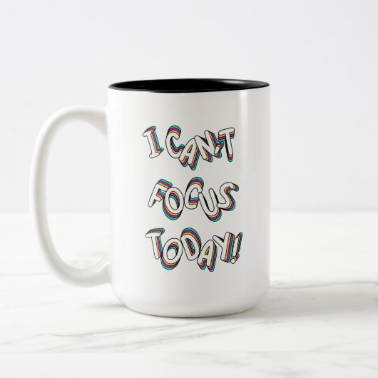 今日はコーヒーマグに集中できない ツートーンマグカップ (左)