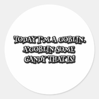 今日はゴブリンだ。お菓子をゴブリンだ！C ラウンドシール