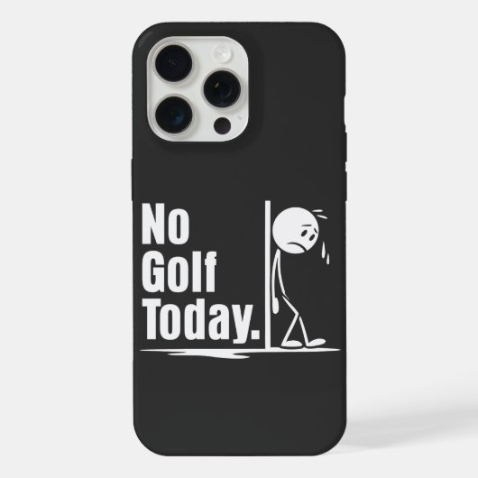 今日はゴルフお休み iPhoneケース (裏面)