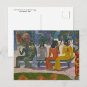 今日はゴーギャンの売り出しはしない ポストカード (正面/裏面)