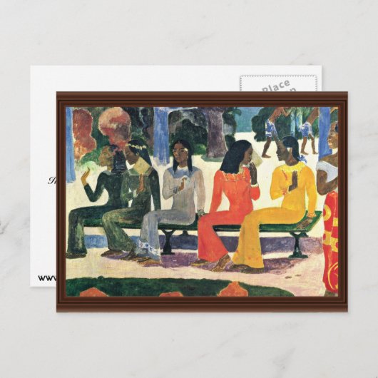 今日はゴーギンの市へは行かぬ ポストカード (正面/裏面)