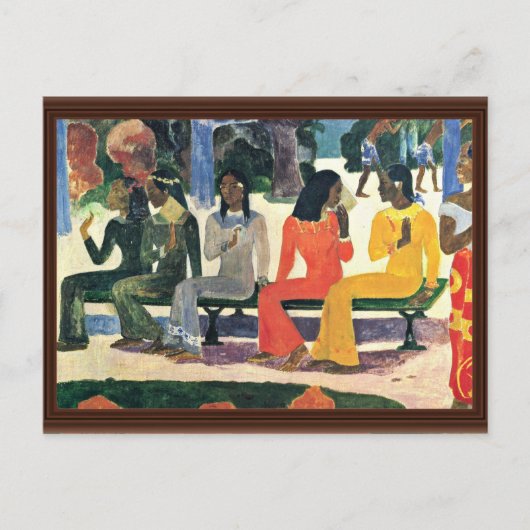 今日はゴーギンの市へは行かぬ ポストカード (正面)