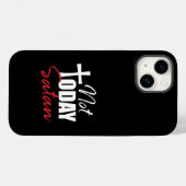 今日はサタンに負けない 黒 Case-Mate iPhoneケース (裏面 (横))