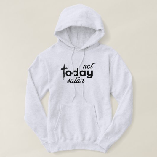 今日はサタンTシャツではない パーカ (デザイン正面)