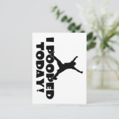 今日はジョークユーモアのあるギフトおもしろいプレゼント ポストカード (スタンド正面)