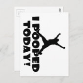 今日はジョークユーモアのあるギフトおもしろいプレゼント ポストカード (正面/裏面)