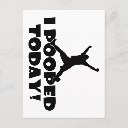 今日はジョークユーモアのあるギフトおもしろいプレゼント ポストカード (正面)