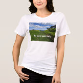 今日はソーシャルメディアはやめよう トライブレンドTシャツ (正面)