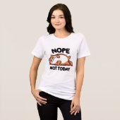 今日はダメだにゃ トラ猫 トライブレンドTシャツ (正面全面)