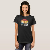 今日はダメだよ 眠っているコーギー仔犬 Tシャツ (正面フル)