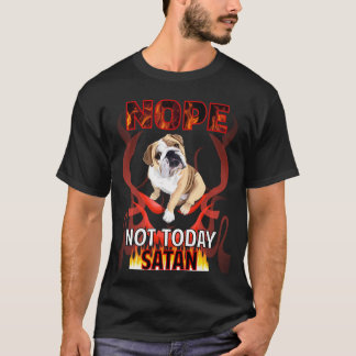 今日はダメだサタン イングリッシュブルドッグ 06 Tシャツ
