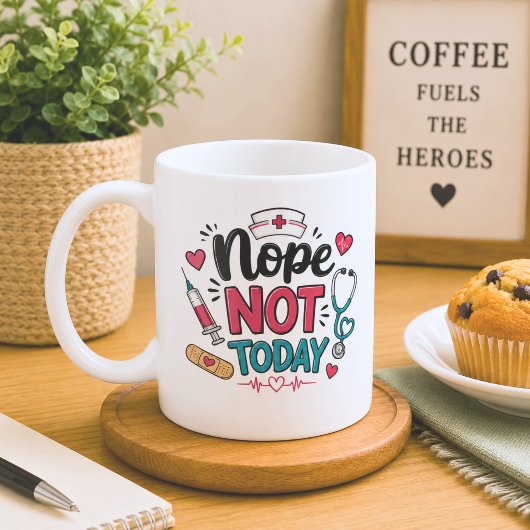 今日はダメです  コーヒーマグカップ