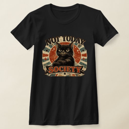 今日はダメな社会 Tシャツ (レイダウン)
