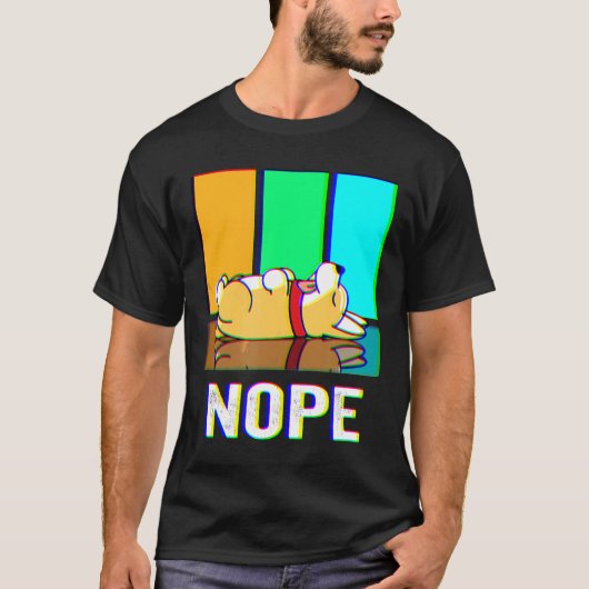今日はダメコーギー犬 Tシャツ (正面)
