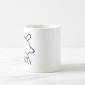 今日はダメ ゆるい猫の気分 コーヒーマグカップ (中央)