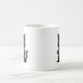 今日はダメ サルカスティック 黒猫 愛好家 グランピー コーヒーマグカップ (中央)