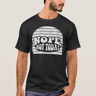 今日はダメ レトロサンセット 面白い サルカスティック Tシャツ