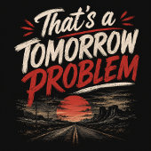 今日はダメ、明日考えよう Tシャツ