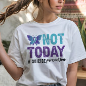今日はダメ 自殺防止 Tシャツ