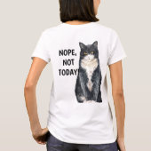 今日はダメ 負け猫 グランピー Tシャツ (裏面)