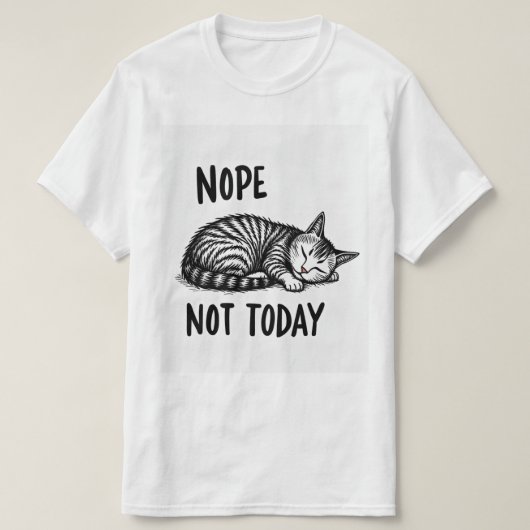 今日はダメ Tシャツ (デザイン正面)