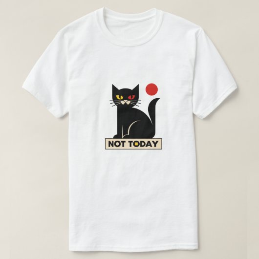 今日はダメ Tシャツ (デザイン正面)